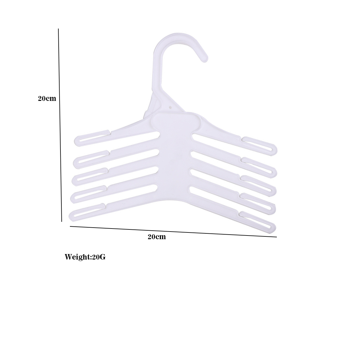 Baby Clothing Layers - White 20 PCS Plastic Non-Slip Trousers