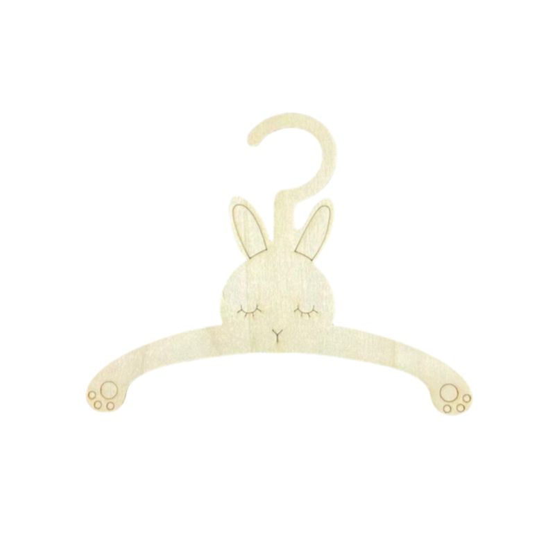 Baby Clothing Hanging Rack - 20PCS Cute Wooden Clothes Hanger Wall