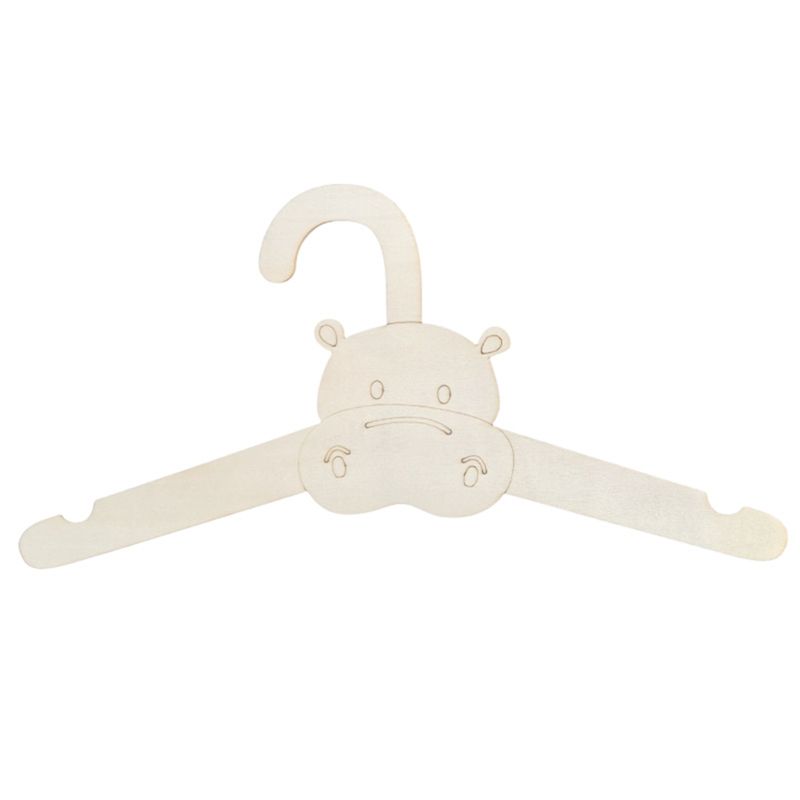 Baby Clothing Hanging Rack - ABJI-20PCS Cute Wooden Clothes Hanger Wall