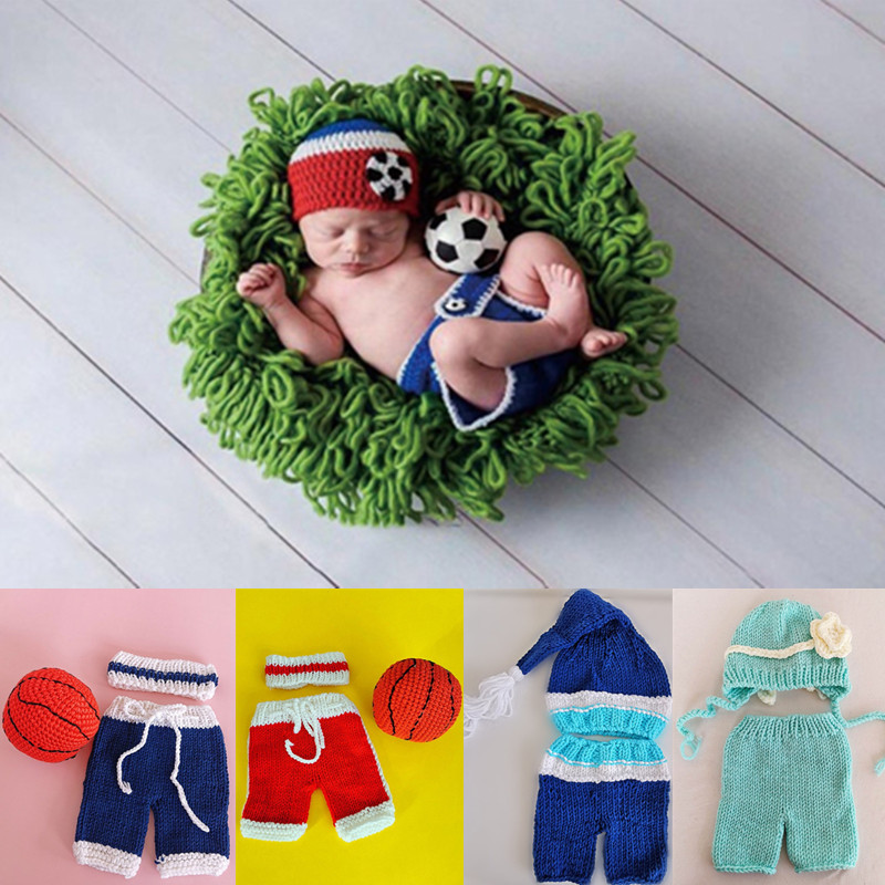 Baby Clothing Crochet - 3/2 Pcs/set Newborn Photography Props Costumes