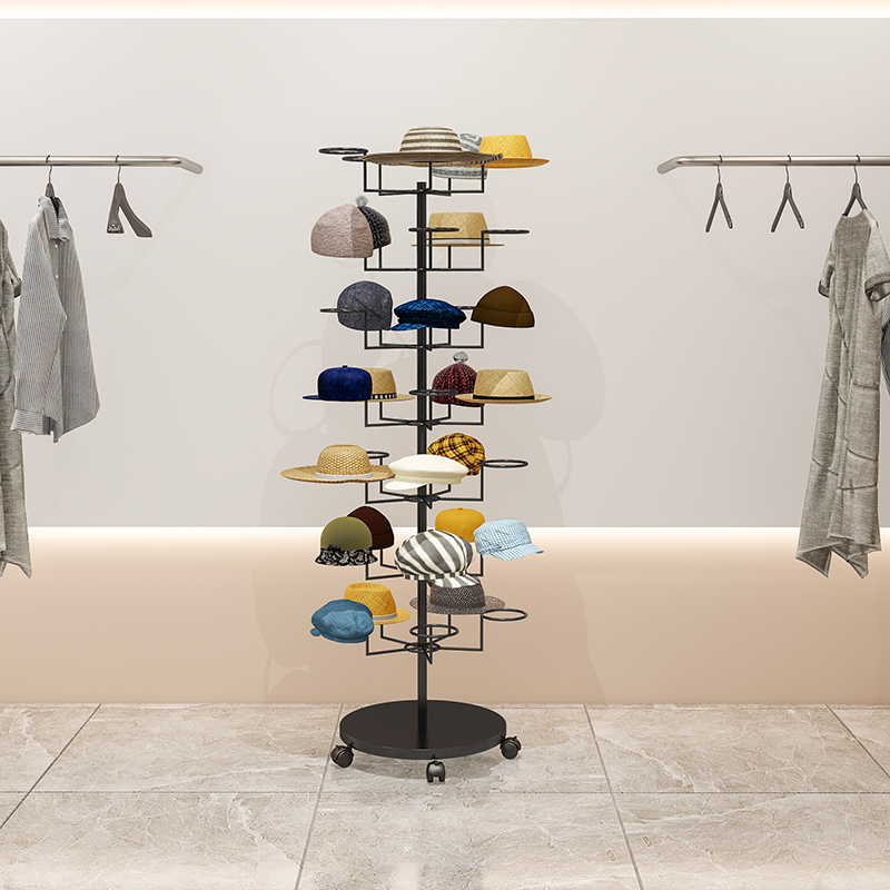 Baby Clothing Hanging Rack - Hat display rack Floor-to-ceiling women's clothing