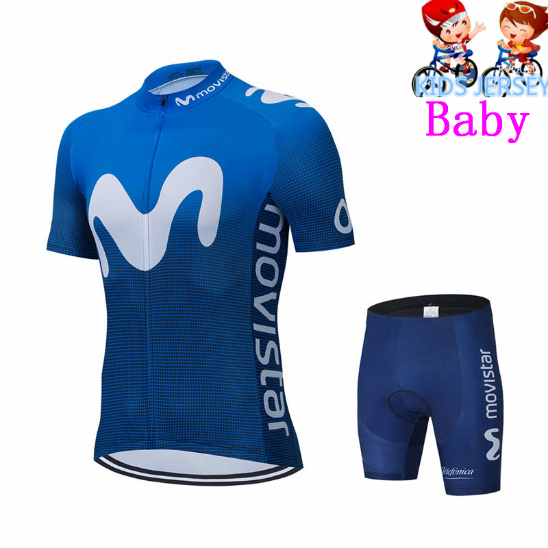 Baby Clothing Factory - Movistar Kids Fluorescent Green Cycling Jersey