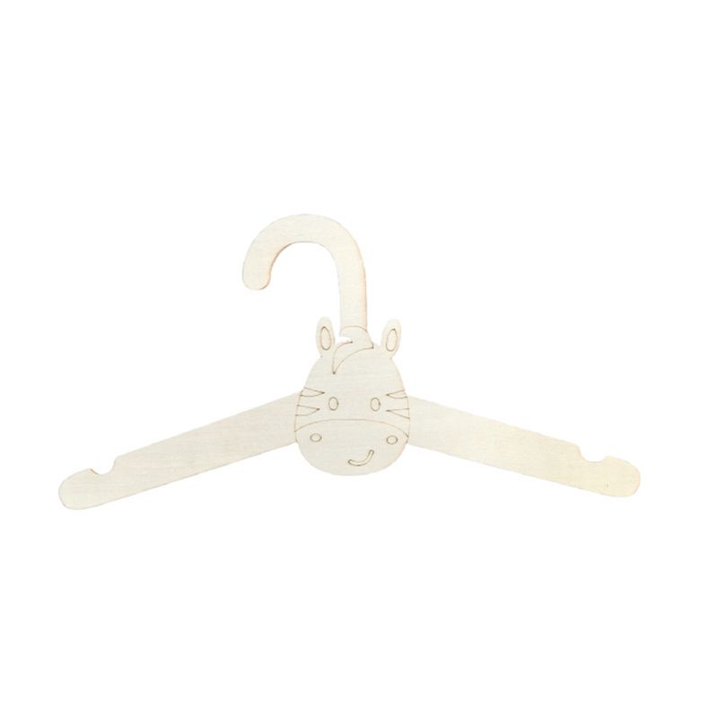 Baby Clothing Hanging Rack - ABRE-20PCS Cute Wooden Clothes Hanger Wall