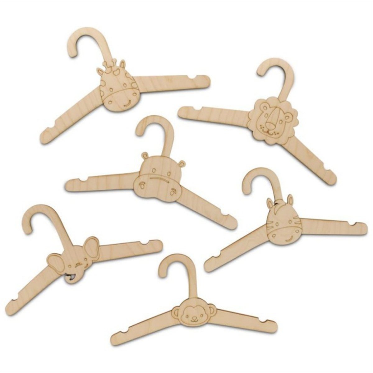 ABJS 20PCS Cute Wooden Clothes - Baby Clothing Hanging Rack review and price