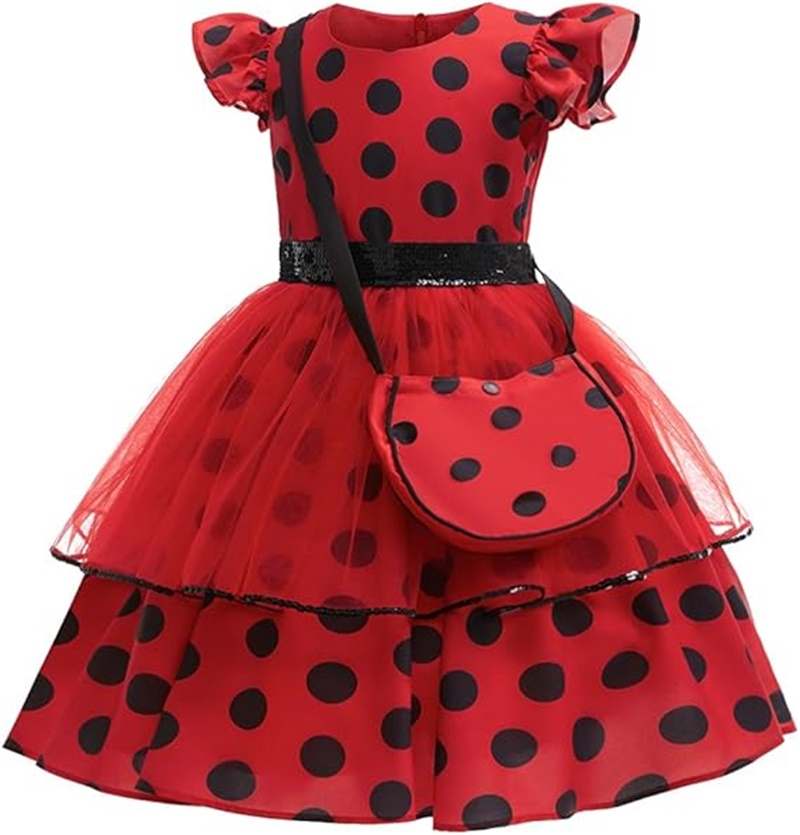 Girls Cosplay Costume Polka Do - Baby Clothing Size review and price