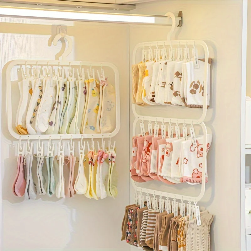 Multi-clip Baby Hanger, Househ - Baby Clothing Hanging Rack review and price