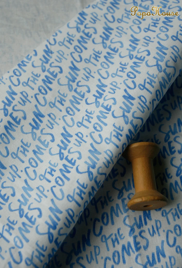150x50cm Blue English Letters  - Baby Clothing Sewing review and price