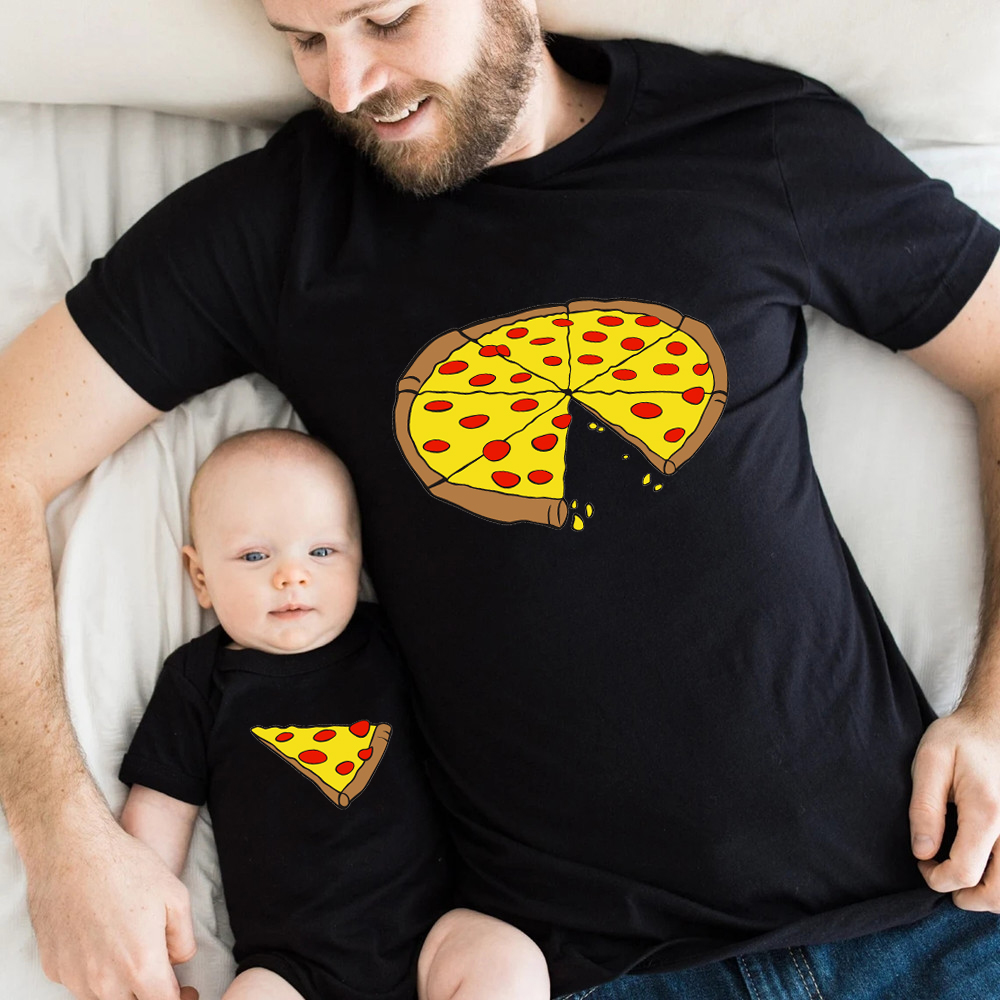 Funny Pizza Print Father Mothe - Baby Clothing Crochet review and price