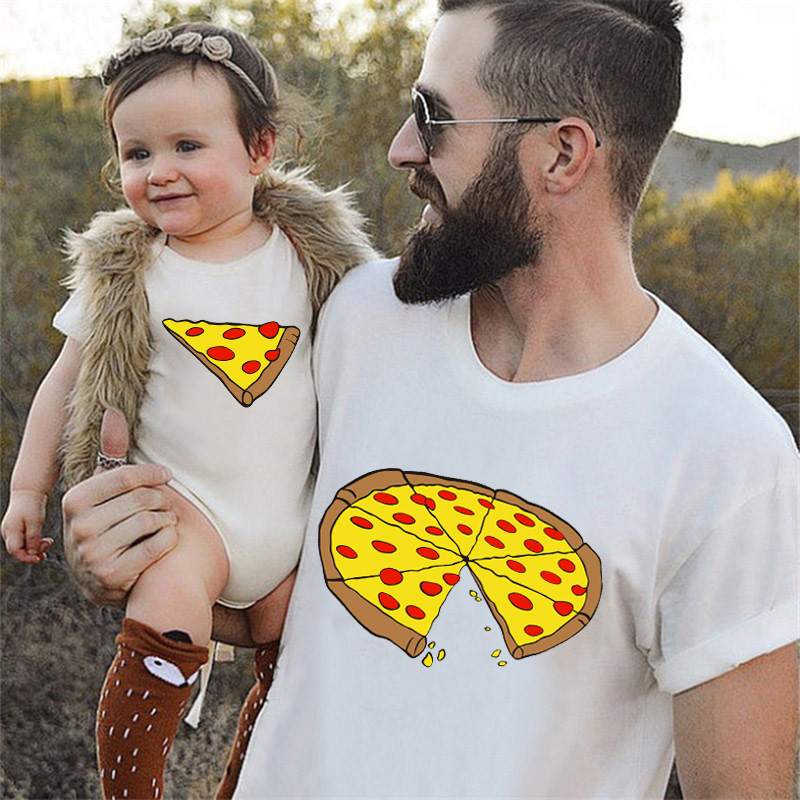 Funny Pizza Print Father Mothe - Baby Clothing Crochet review and price