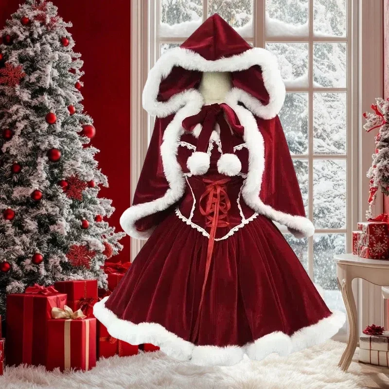 New Year Red Dress Cloak Cospl - Baby Clothing Size review and price