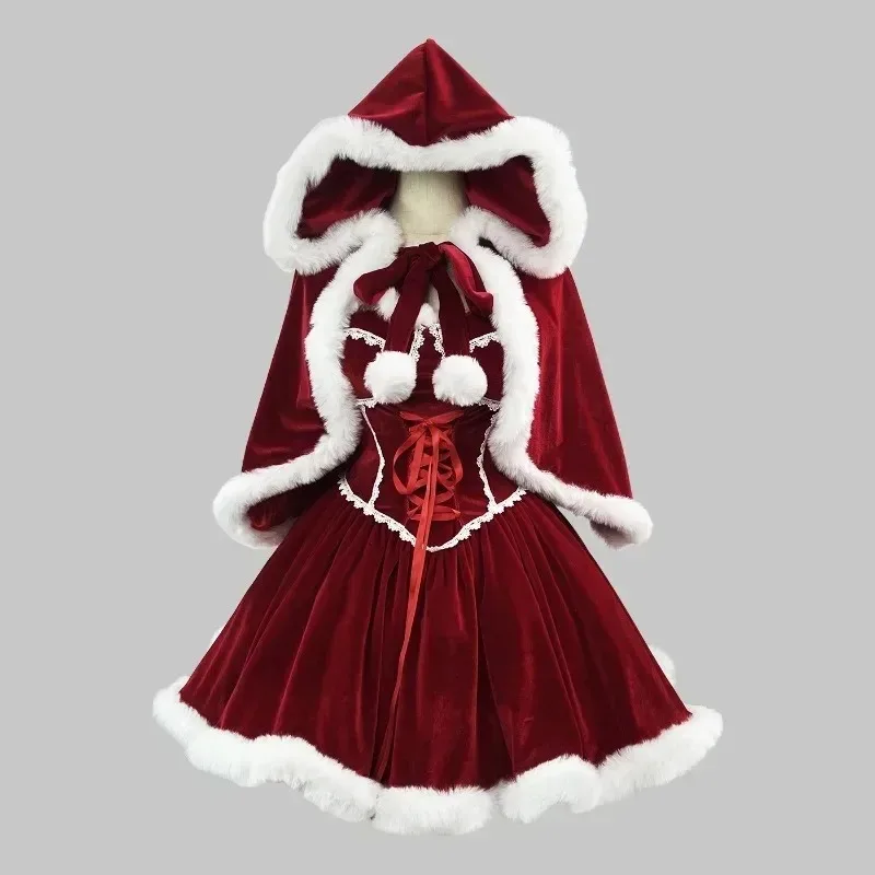 New Year Red Dress Cloak Cospl - Baby Clothing Size review and price